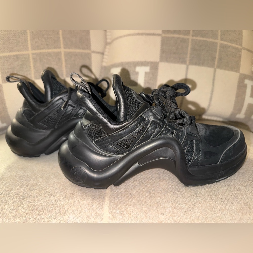 Louis Vuitton Women’s Archlight Black Monogram Sneakers - EU Size 37 / US Size 6